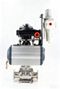 Stainless Steel Sanitary Straight-through Pneumatic Quick-install Ball Valve
