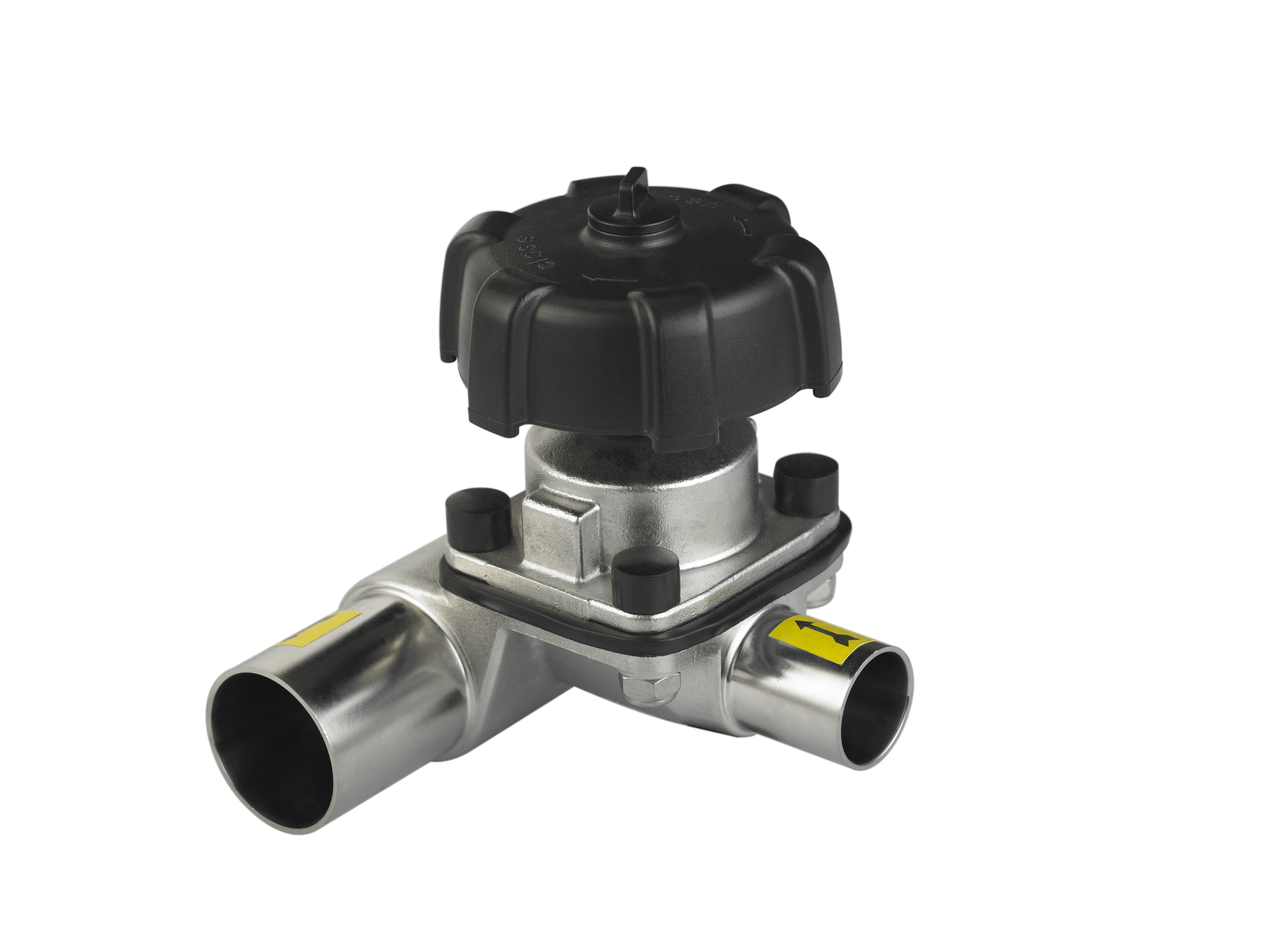 316L Sanitary Grade Three-Way Welded Manual Diaphragm Valve