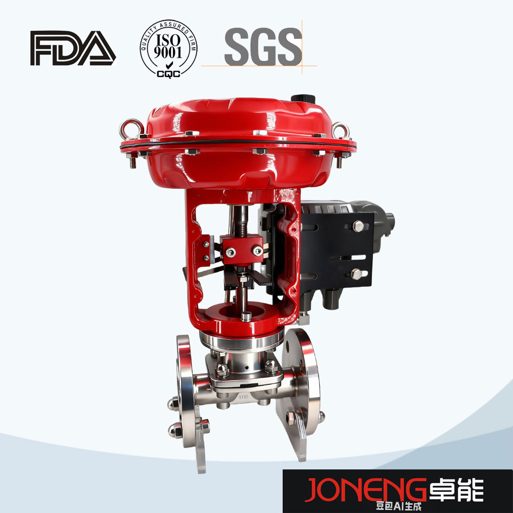 Stainless steel positioning micro-control proportional regulating flange diaphragm valve