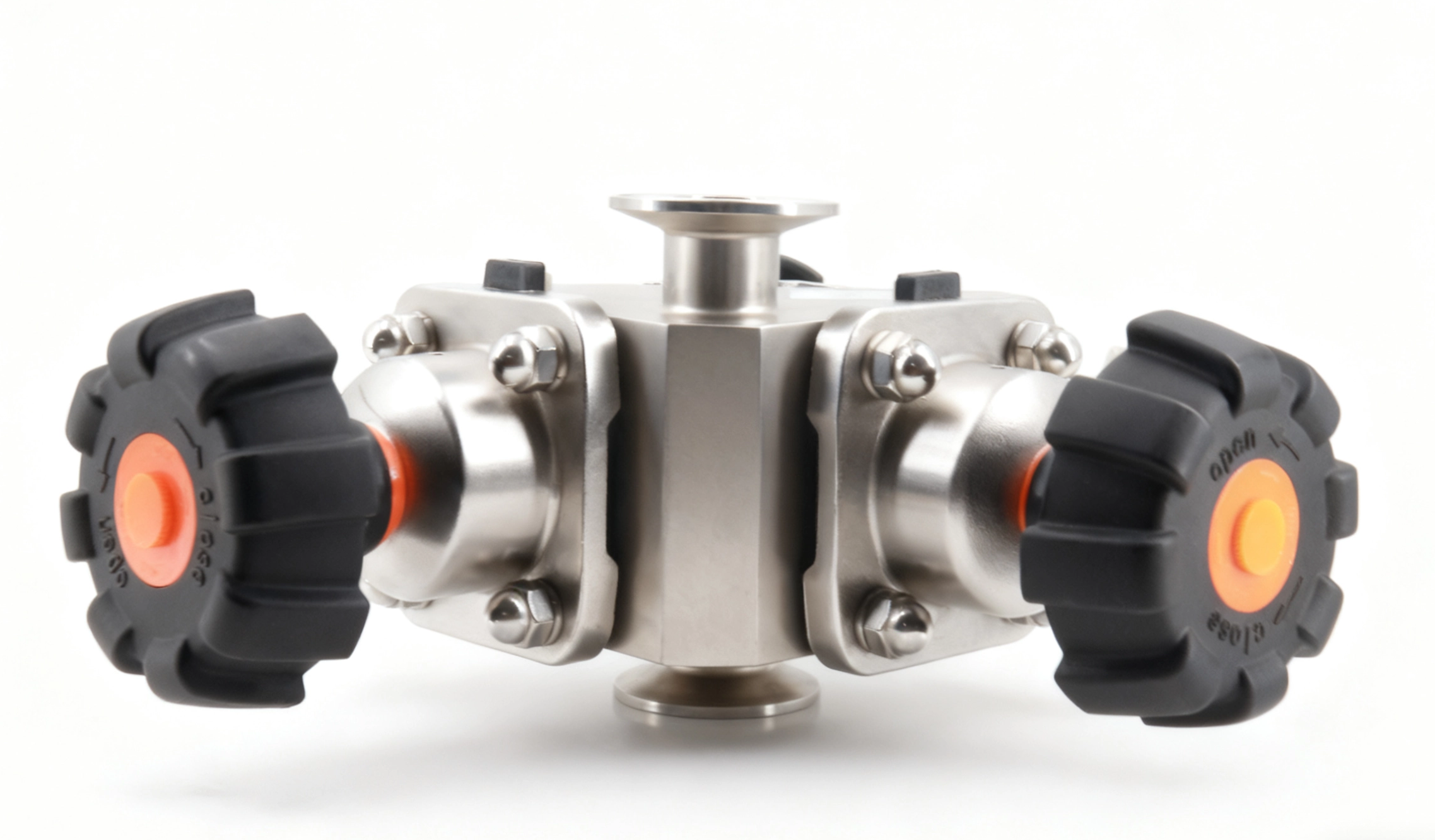 316L Sanitary Grade Multi-channel Biopharmaceutical Manual Diaphragm Valve