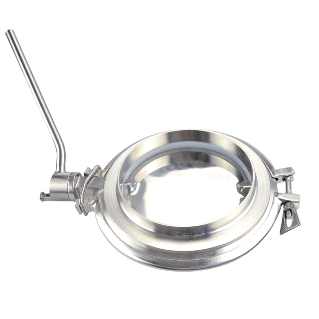 High-purity sanitary stainless steel manual powder butterfly valve