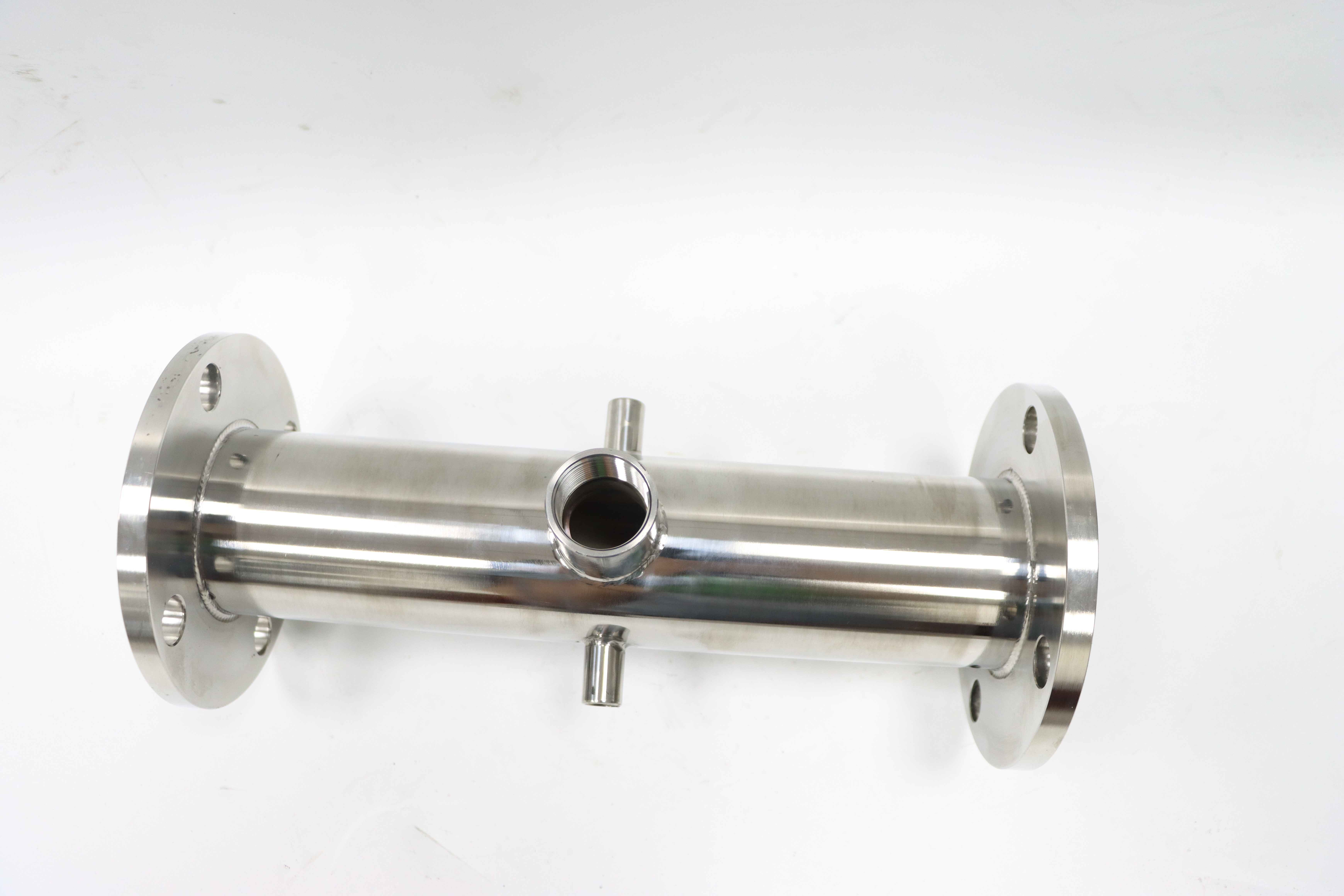 Stainless steel constant pressure reducing five-way welded flange pipe fitting