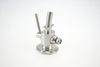 Stainless steel food-grade beer sampling valve