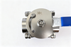 Sanitary stainless steel three-piece weld floating ball valve