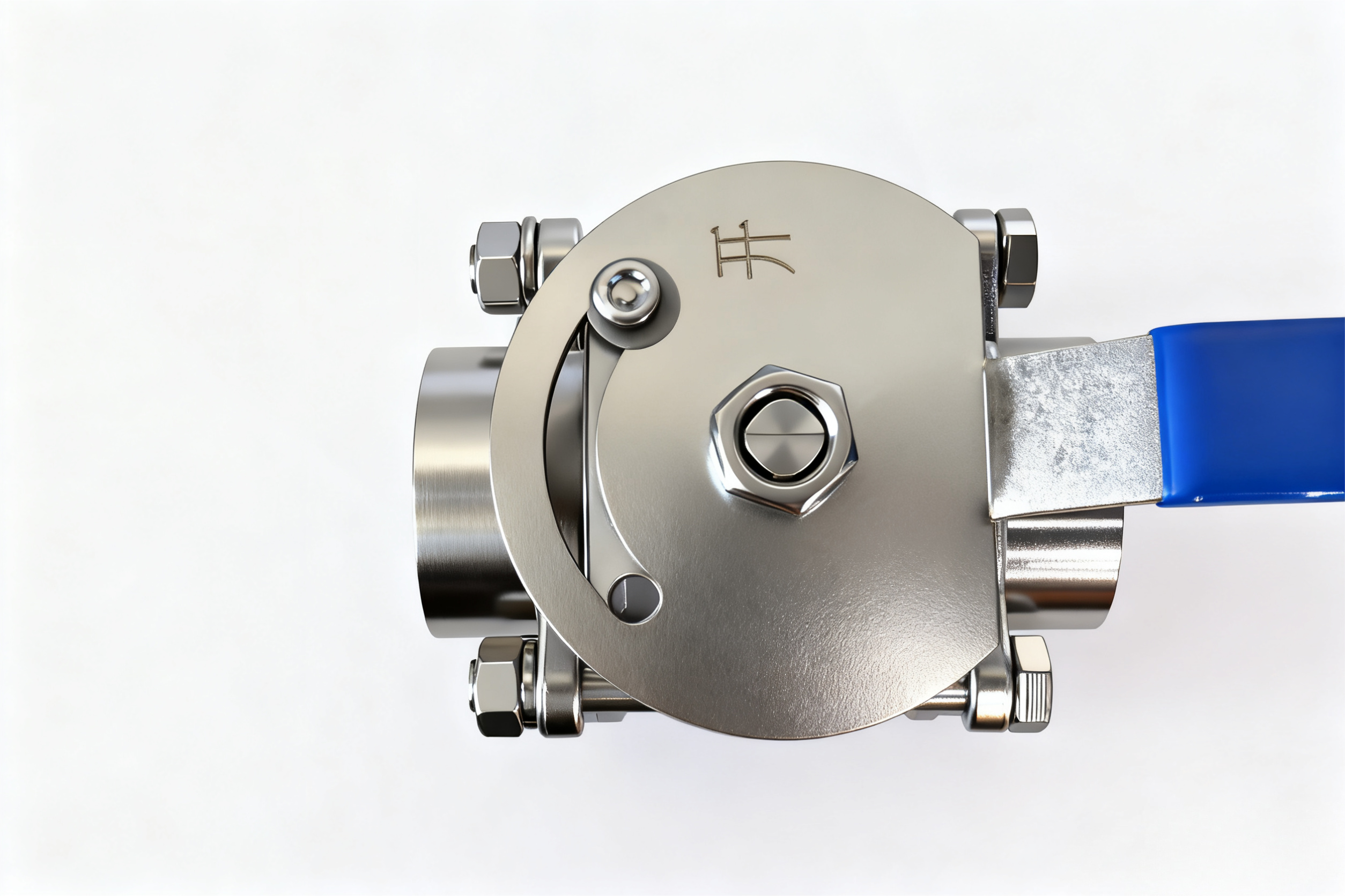 Sanitary stainless steel three-piece weld floating ball valve