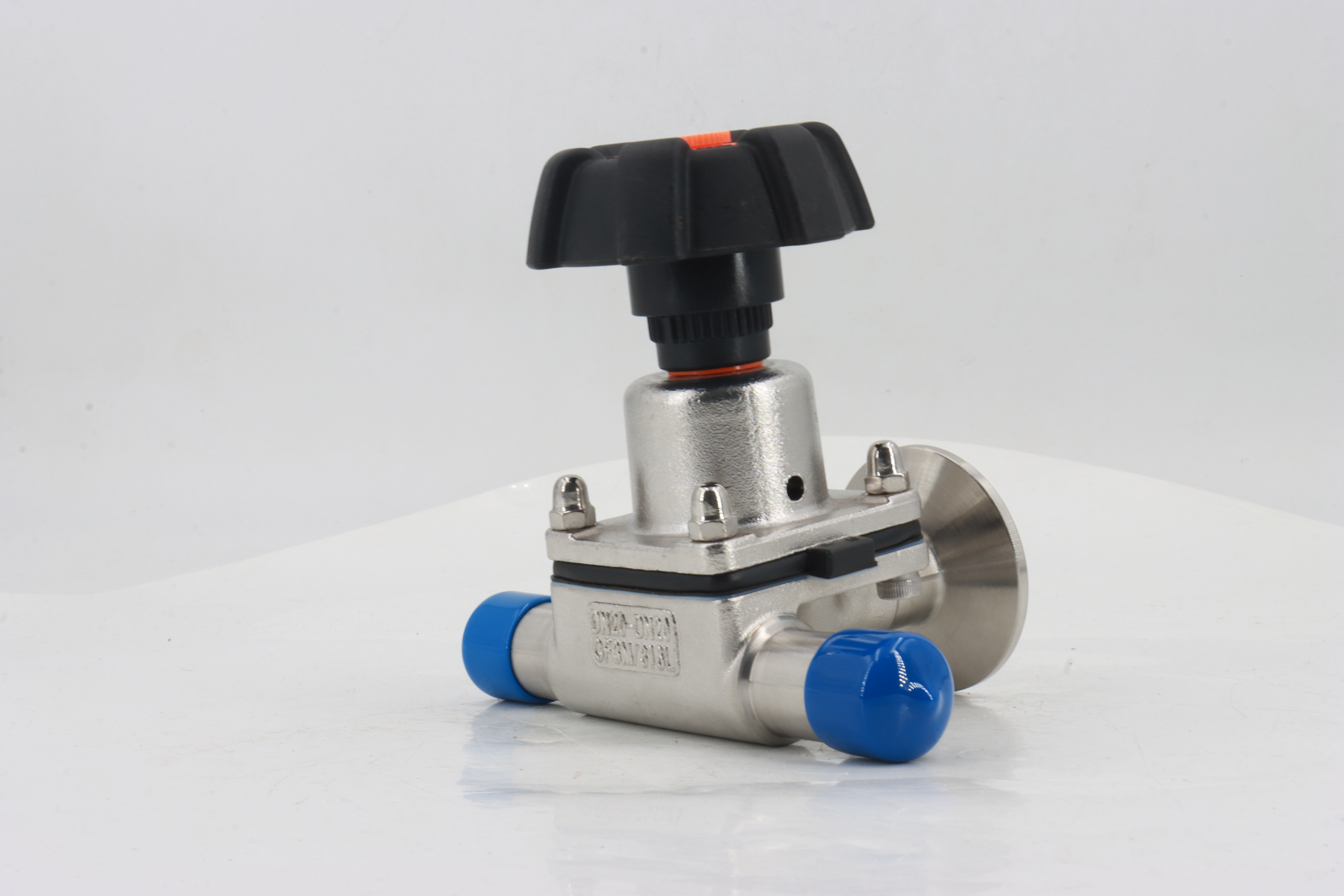 Sanitary Stainless Steel Manual Welded rubber Diaphragm Valve