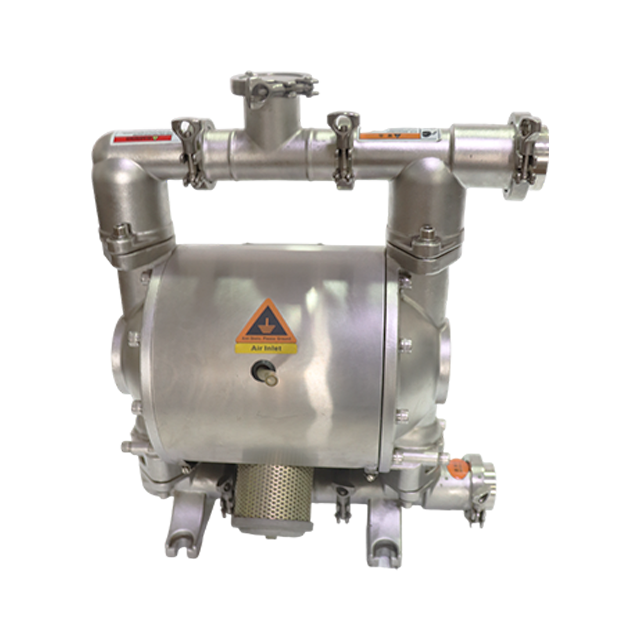 Air Operated Stainless Steel Sanitary Air Driven Diaphragm Pump for Agressive Fluids