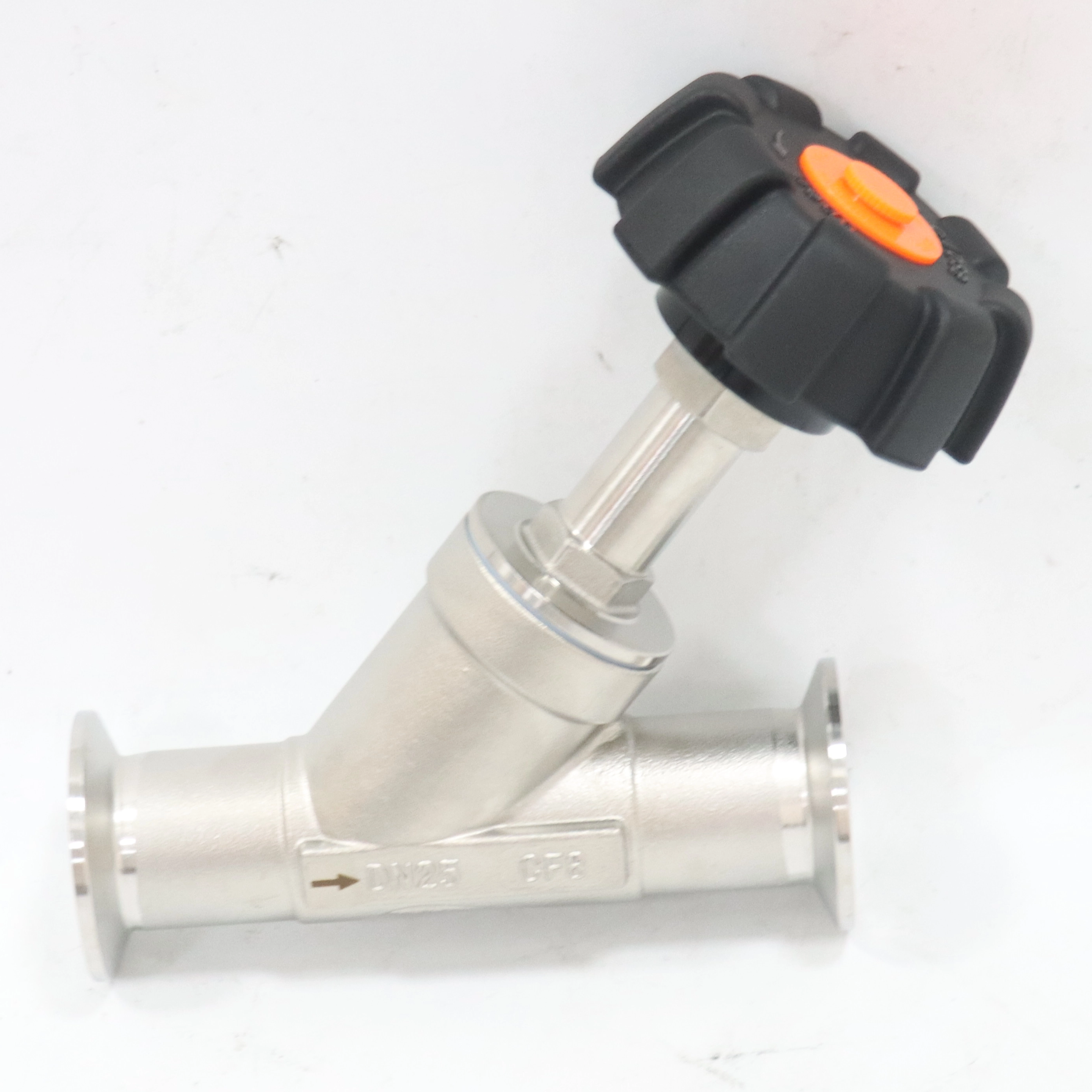 Stainless Steel Corrosion-resistant Steam Valve Plastic Head Manual Quick-release Angle Seat