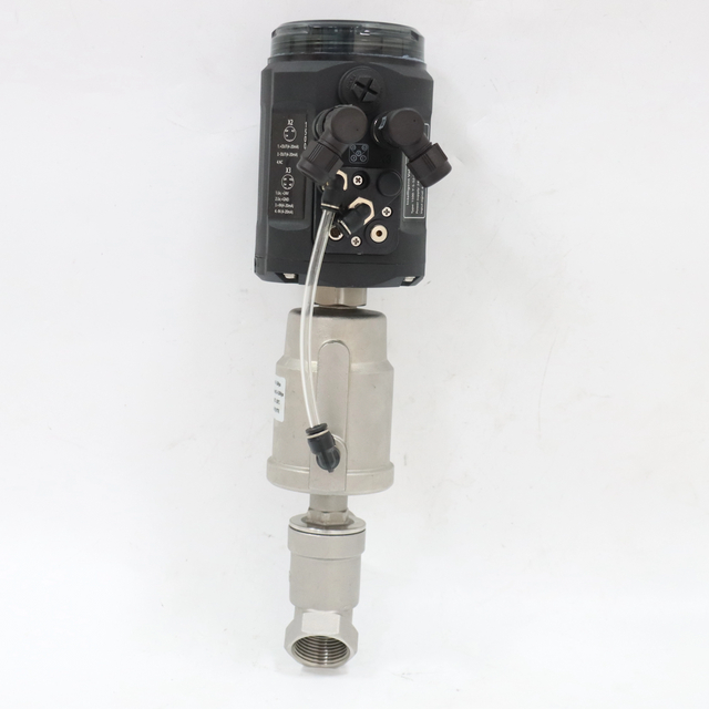 Stainless Steel Sanitary Pneumatic Intelligent Positioning Angle Seat Valve
