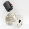 Stainless Steel Corrosion Resistant Flange Steam Plastic Head Pneumatic Angle Seat Valve 