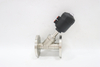 Stainless Steel Corrosion Resistant Flange Steam Plastic Head Pneumatic Angle Seat Valve 