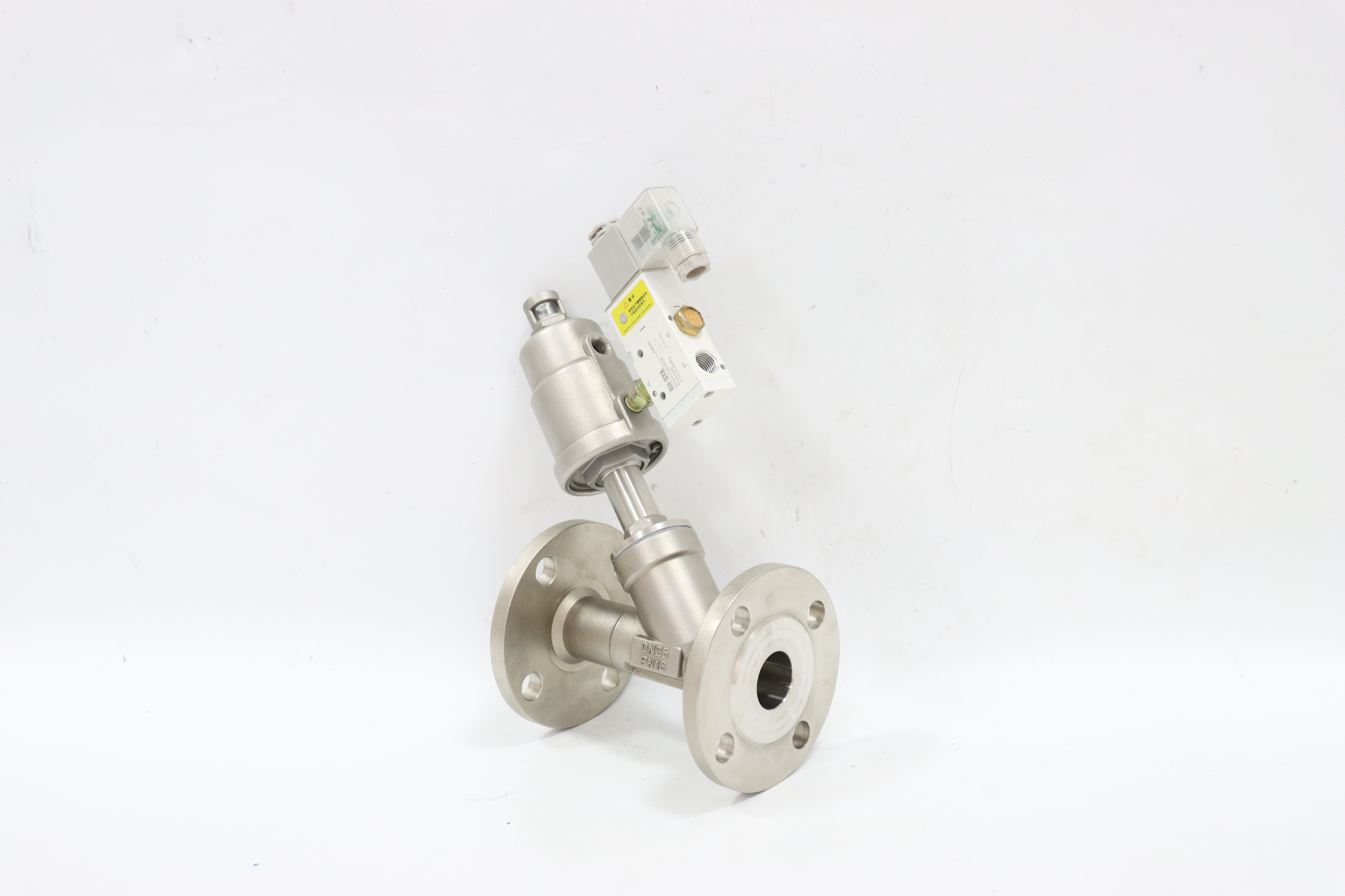 Stainless Steel Two Way Female Air Pneumatic Angle Seat Valve