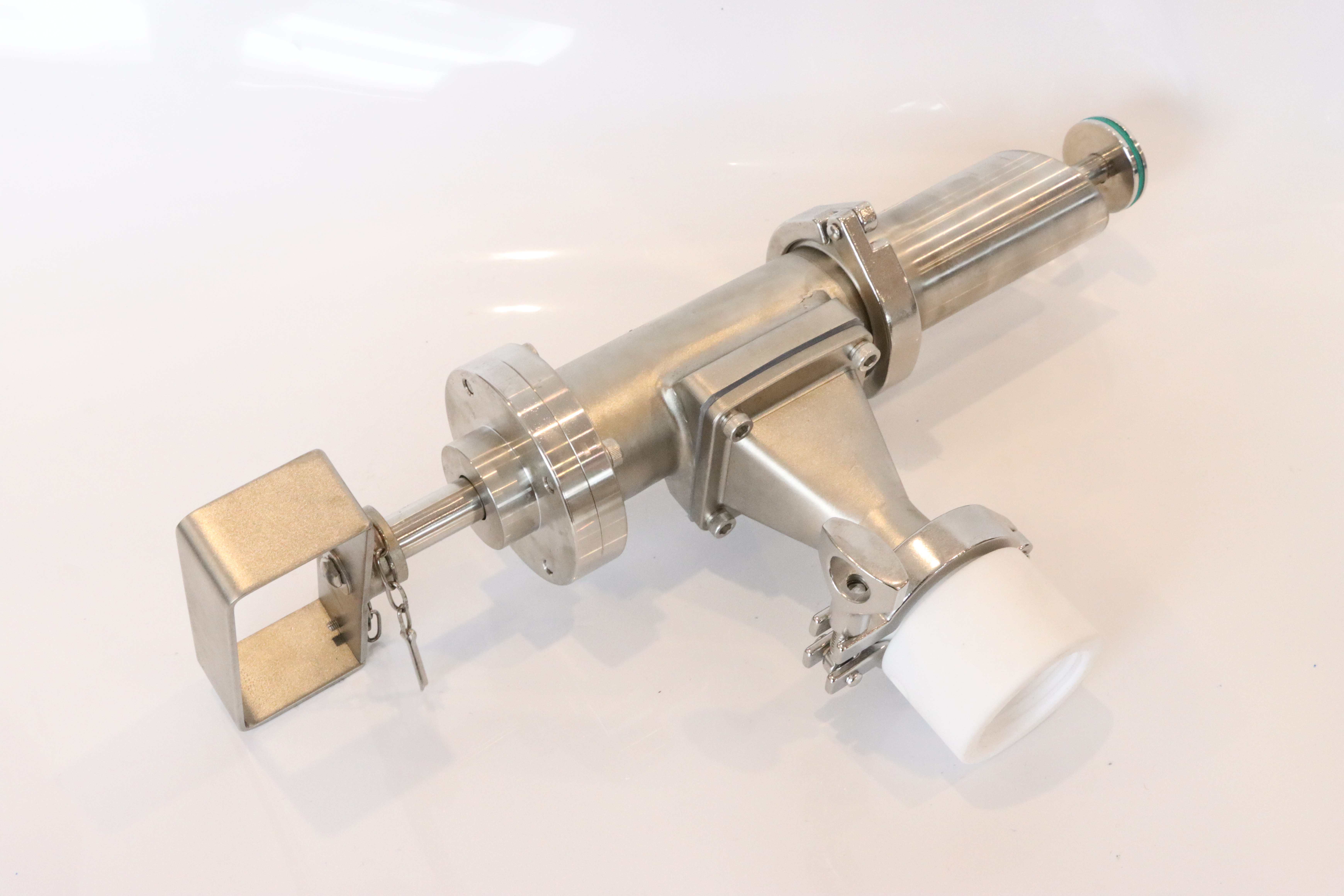Stainless Steel Sanitary Vacuum Plunger Pfa Lined Sampling Valve