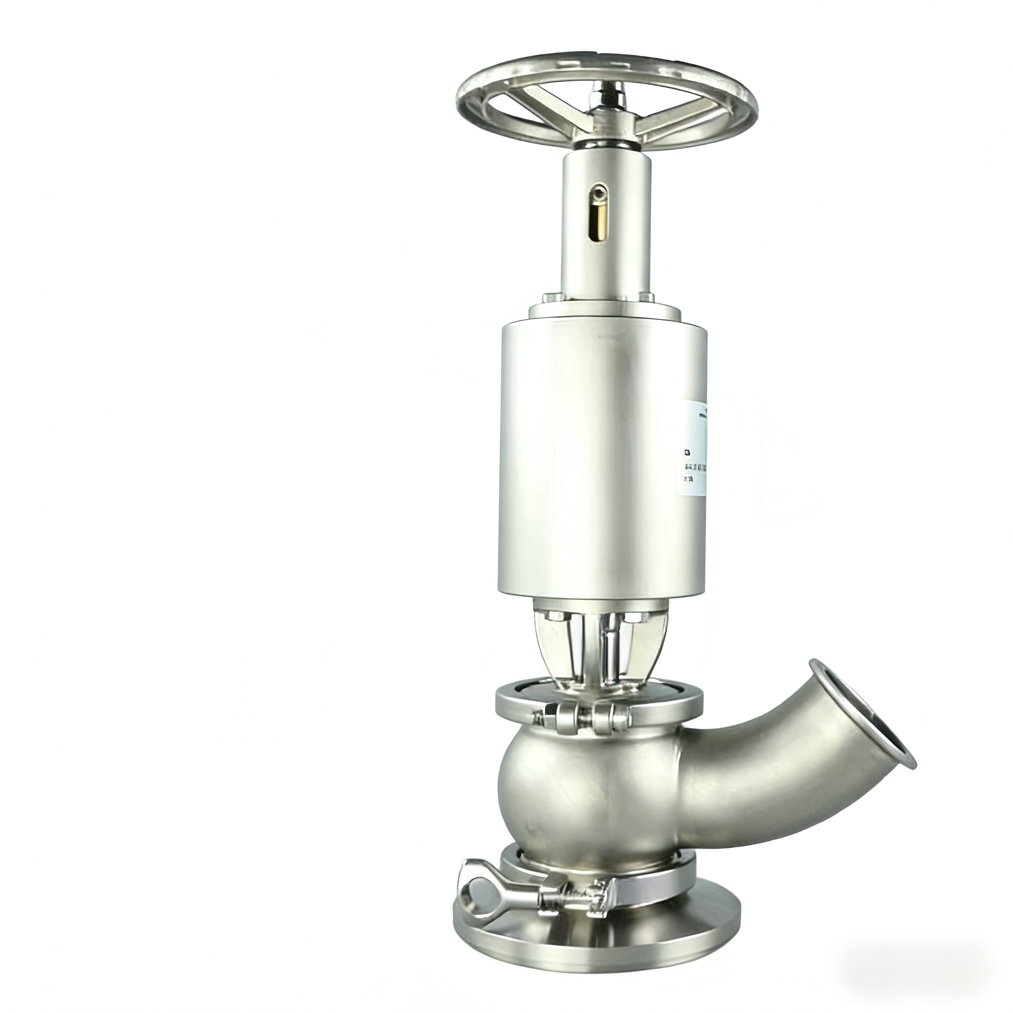 Stainless Steel Sanitary LPG Elbow Tank Bottom Valve