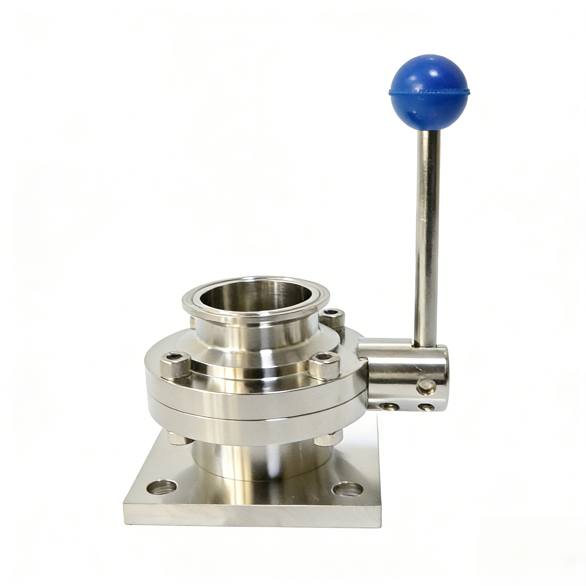 STAINLESS STEEL Sanitary Double Flange Rotary Butterfly Valve