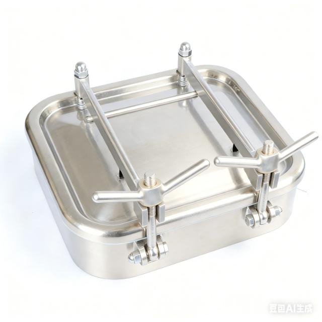 Stainless Steel Food Grade Custom Bolted Square Manhole 