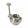 STAINLESS STEEL DN100 High Performance Vacuum Clamp Butterfly Valve