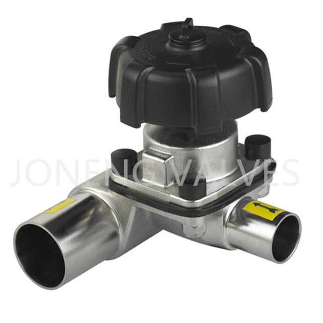 Stainless Steel Aseptic High Purity Weld Manual Slanting Membrane Valve