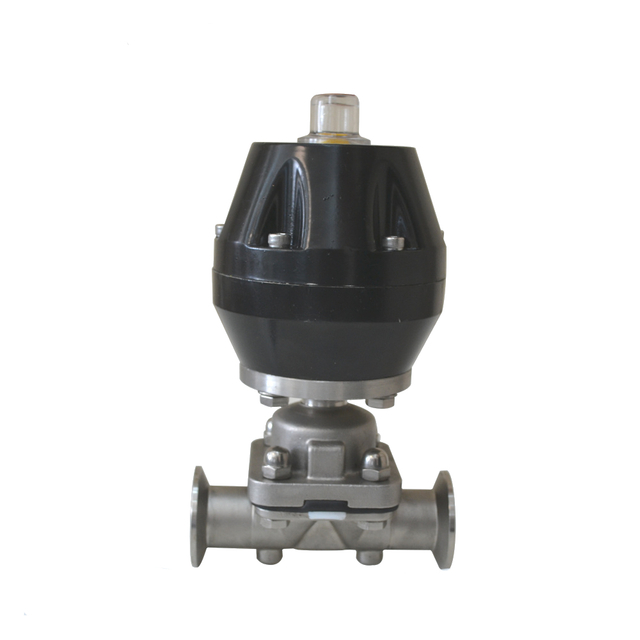 Stainless Steel Clamped Pneumatic In-line Diaphragm Valves 