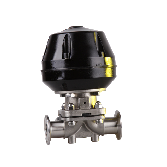Stainless Steel Aseptic Clamped Two-way Diaphragm Valve 