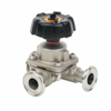 Stainless Steel In-line Tri-clamp Type Manual Diaphragm Valve