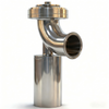 Stainless Steel DN80 ISO Y Type Sanitary Tank Bottom Valve