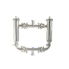 Stainless Steel High Pressure Food Grade Double Duplex Duplex Pipeline Filter for Water Purifier