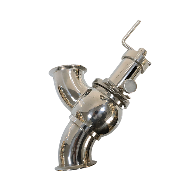 Sanitary Stainless Steel Manual Tri-Clamp Y-Type Flow Diversion Valve