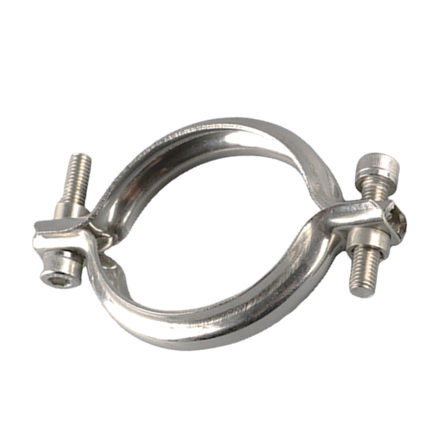 Stainless Steel Sanitary High Pressure Full Port Bolted Flange Exhaust Hose Clamp 