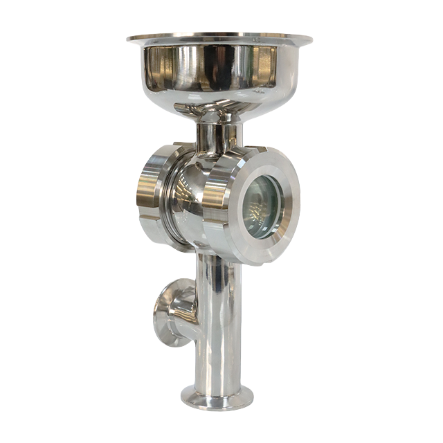 Sanitary Stainless Steel Four-way Sight Glass with Clamp Connection