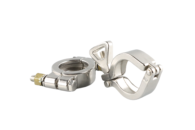 Sanitary Stainless Steel I-Line V Band Exhaust Clamp Wing Nut Style