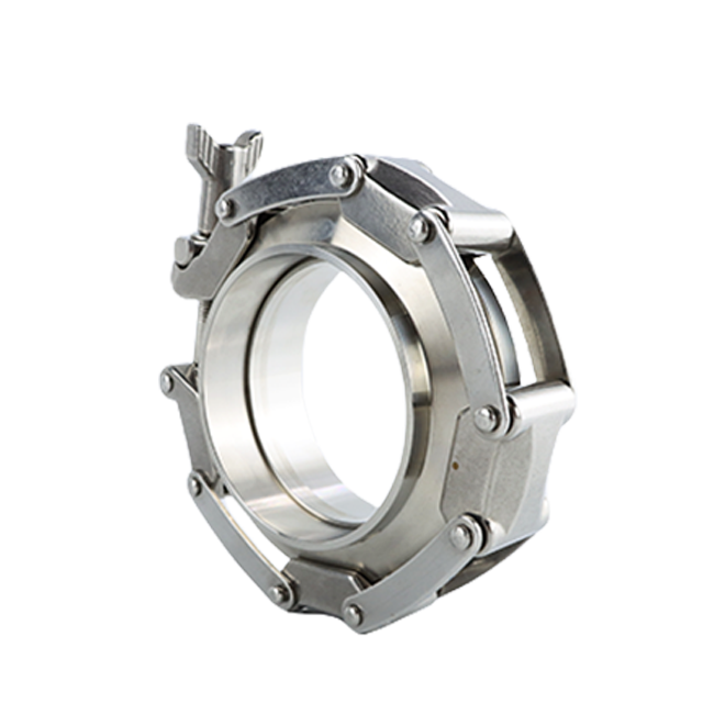 Stainless Steel Sanitary Tensioning KF Chain Clamps with Wing Nut 