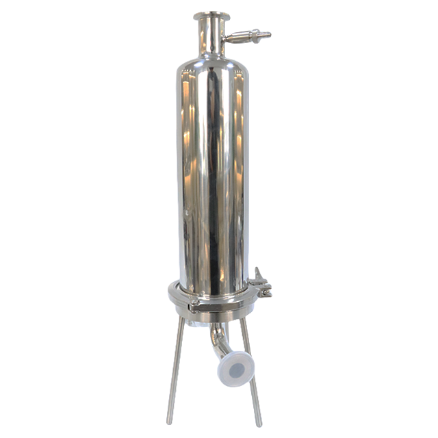 Polished Stainless Steel Sanitary Single Cartridge Filter Housing