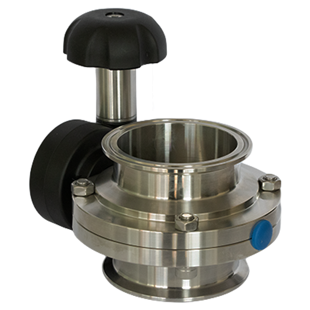 Stainless Steel Tri Clamp Butterfly Valve with Micro Metric Rotary Turning Hand