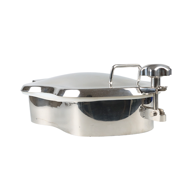 DN600 Stainless Steel Hygenic Side Swing Opening Tank Hatch Manhole with Peripheral Closing