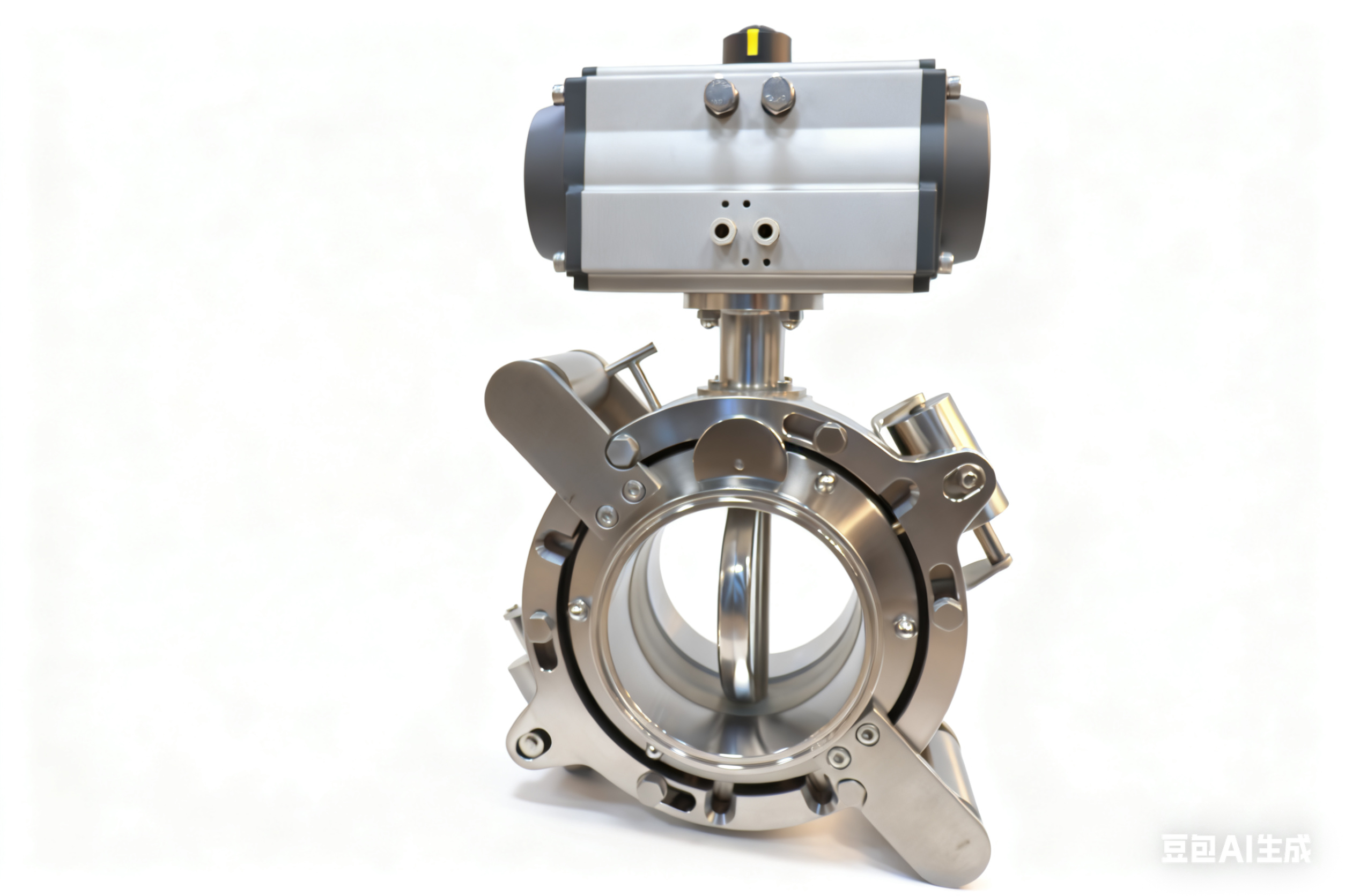 STAINLESS STEEL 6 Inches PVC Clamp Solenoid Butterfly Valve