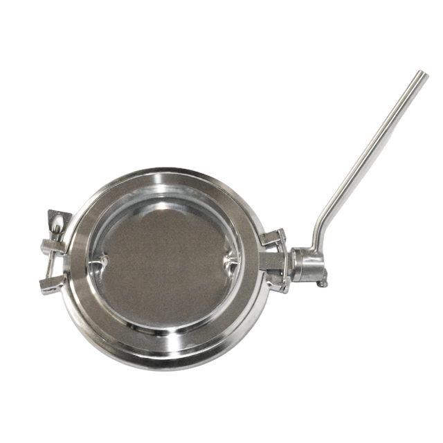 High-purity sanitary stainless steel manual powder butterfly valve