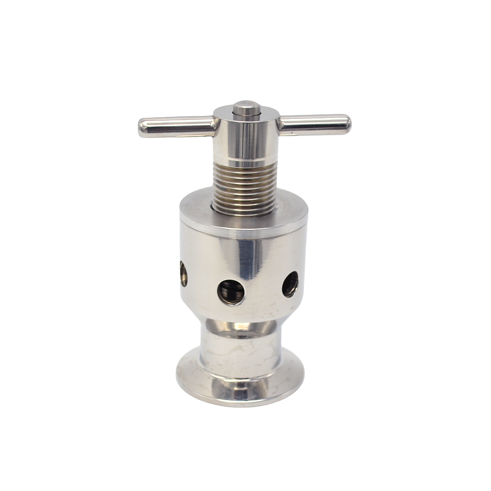 Stainless Steel Sanitary Adjustable Flow Manual Safety Exhaust Valve