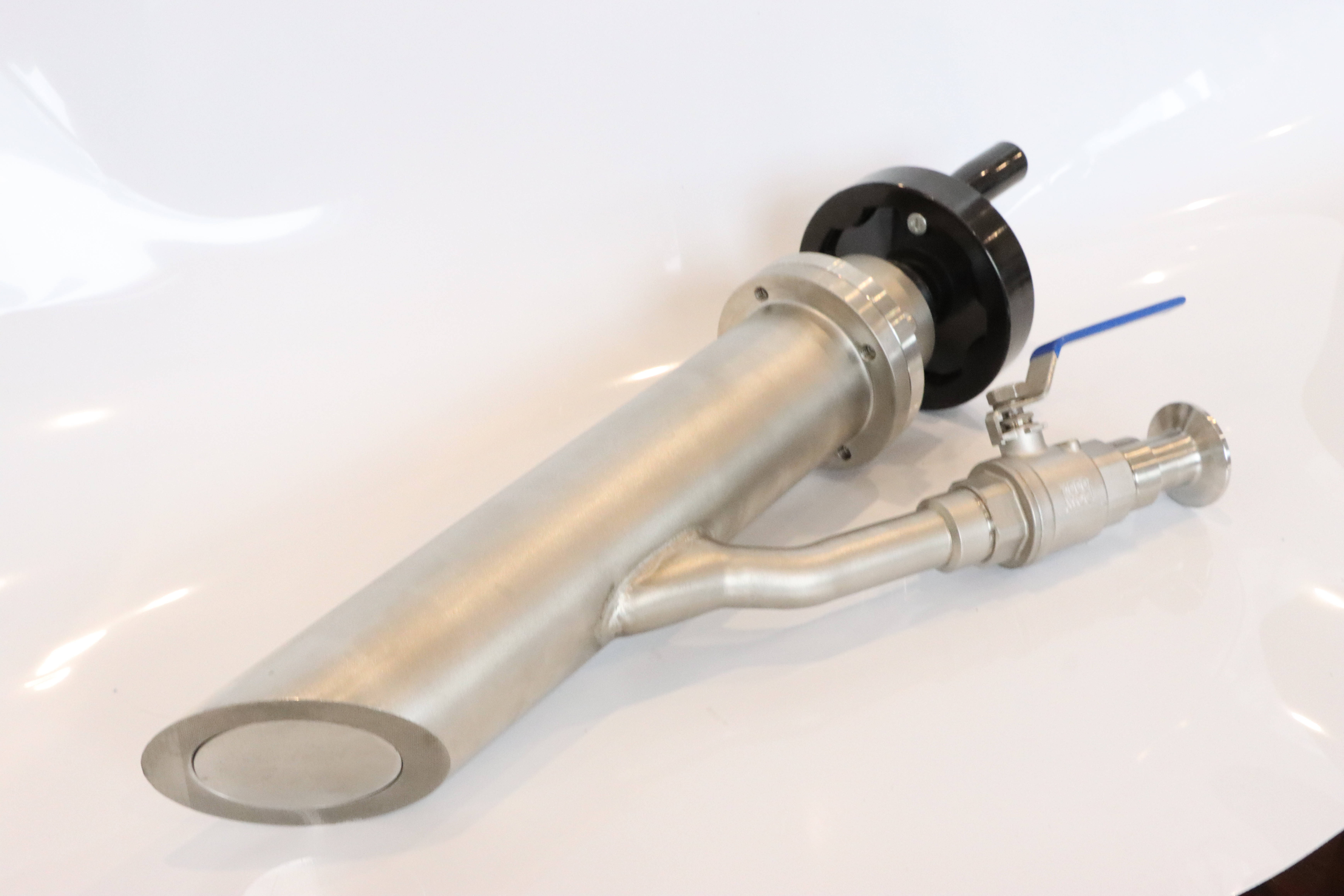 Stainless steel sanitary vacuum plunger oil dairy sampling valve