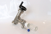 Stainless steel sanitary push-button vacuum plunger oil sampling valve