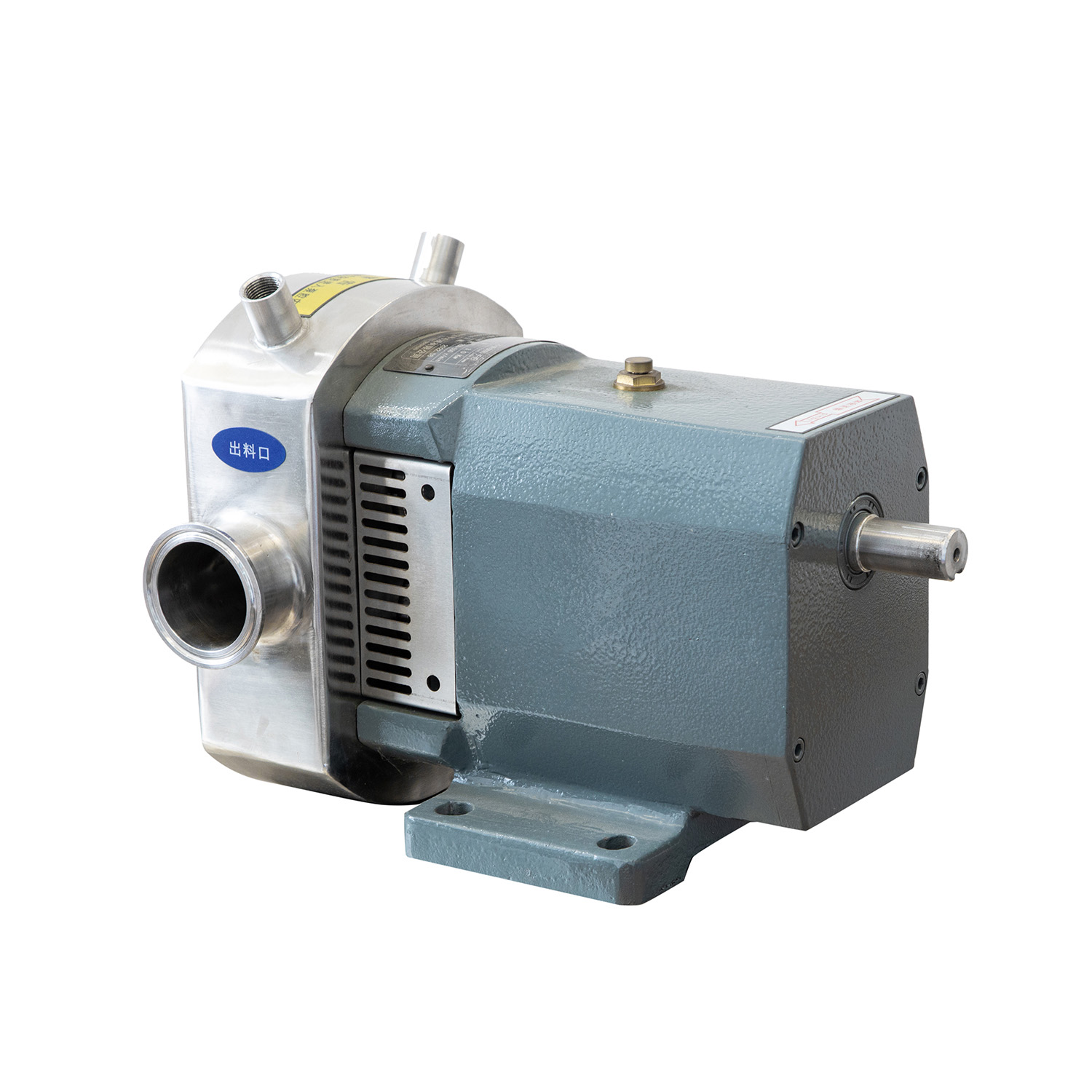 304 Stainless Steel High Flow Rate Chocolate Rubber Rotary Lobe Pump