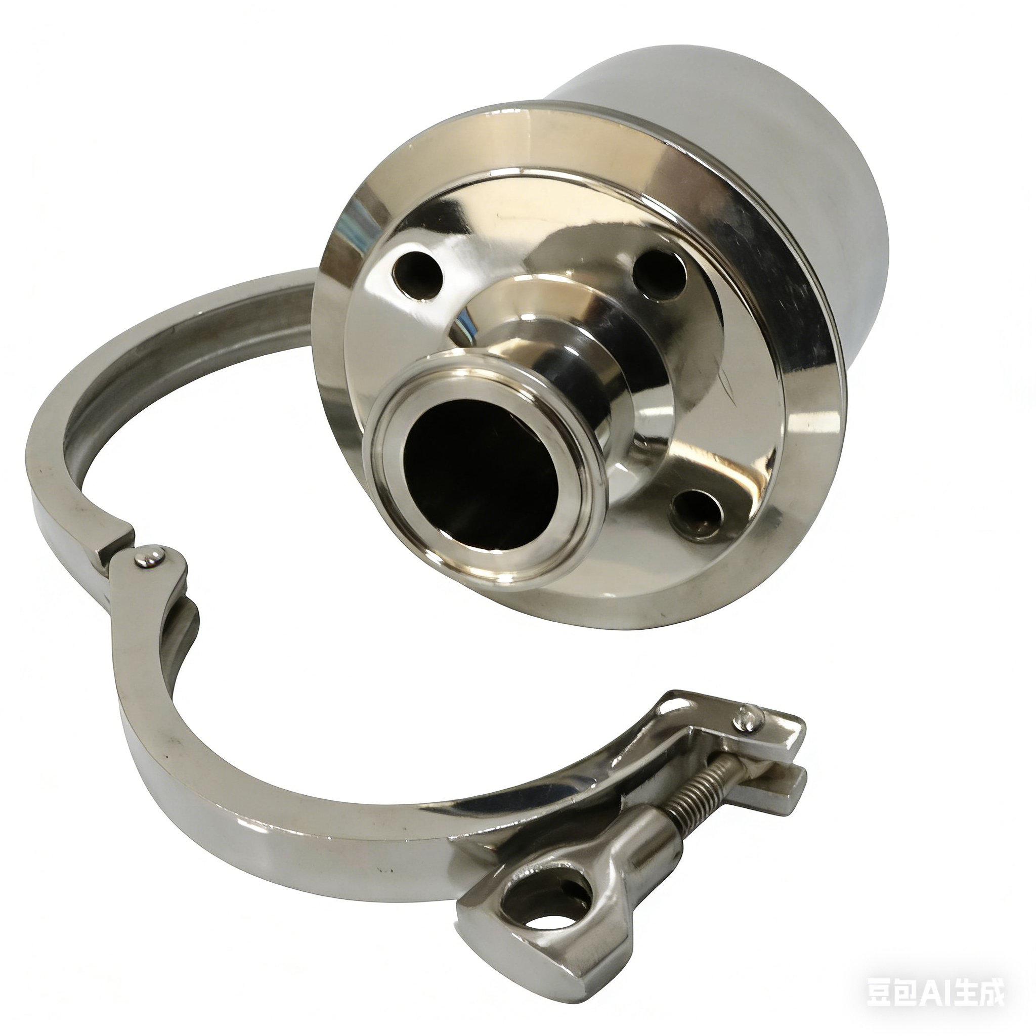 Stainless Steel Flow Control Clamp Tank Rebreather