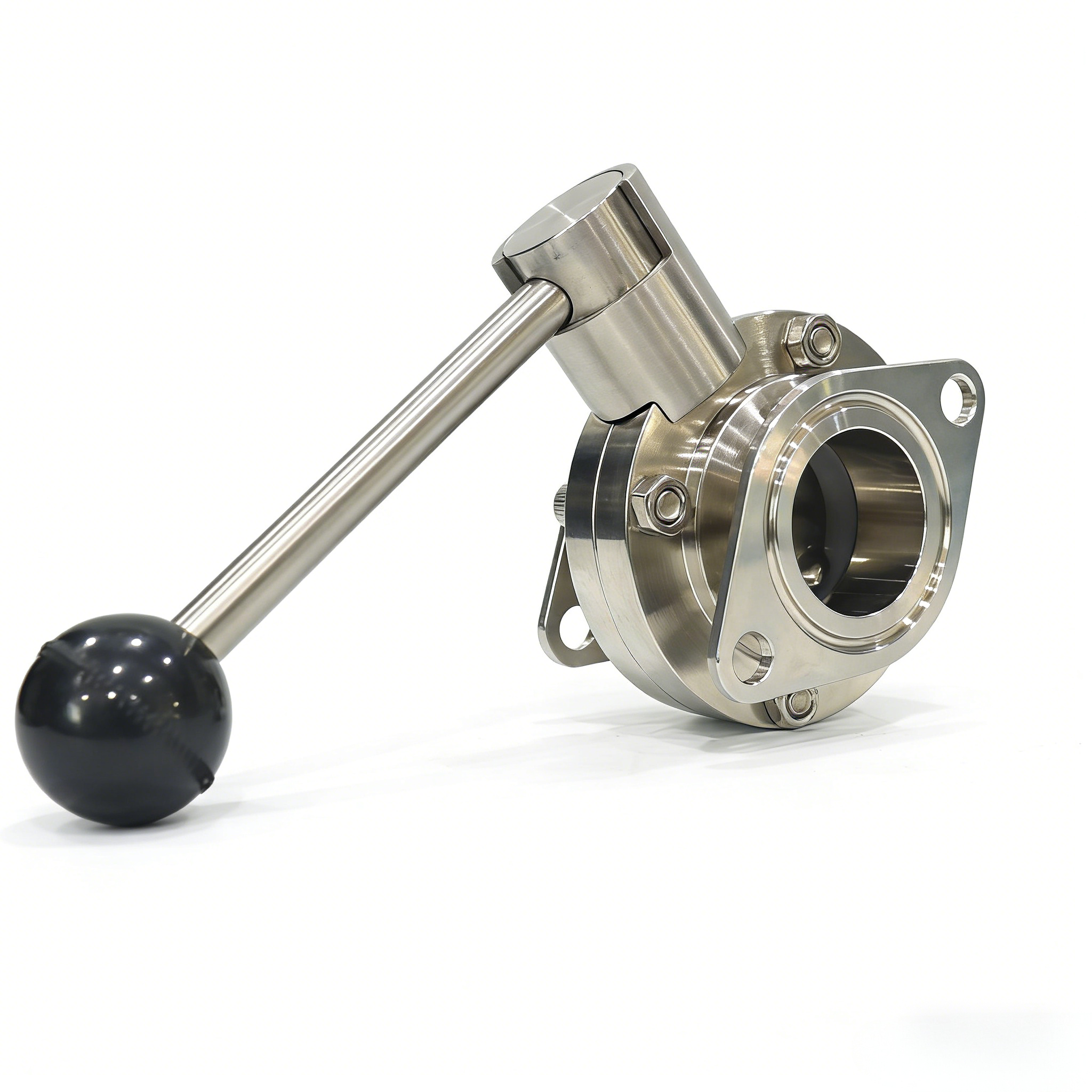 STAINLESS STEEL manual Drive Wafer Bolei Powder Butterfly Valve