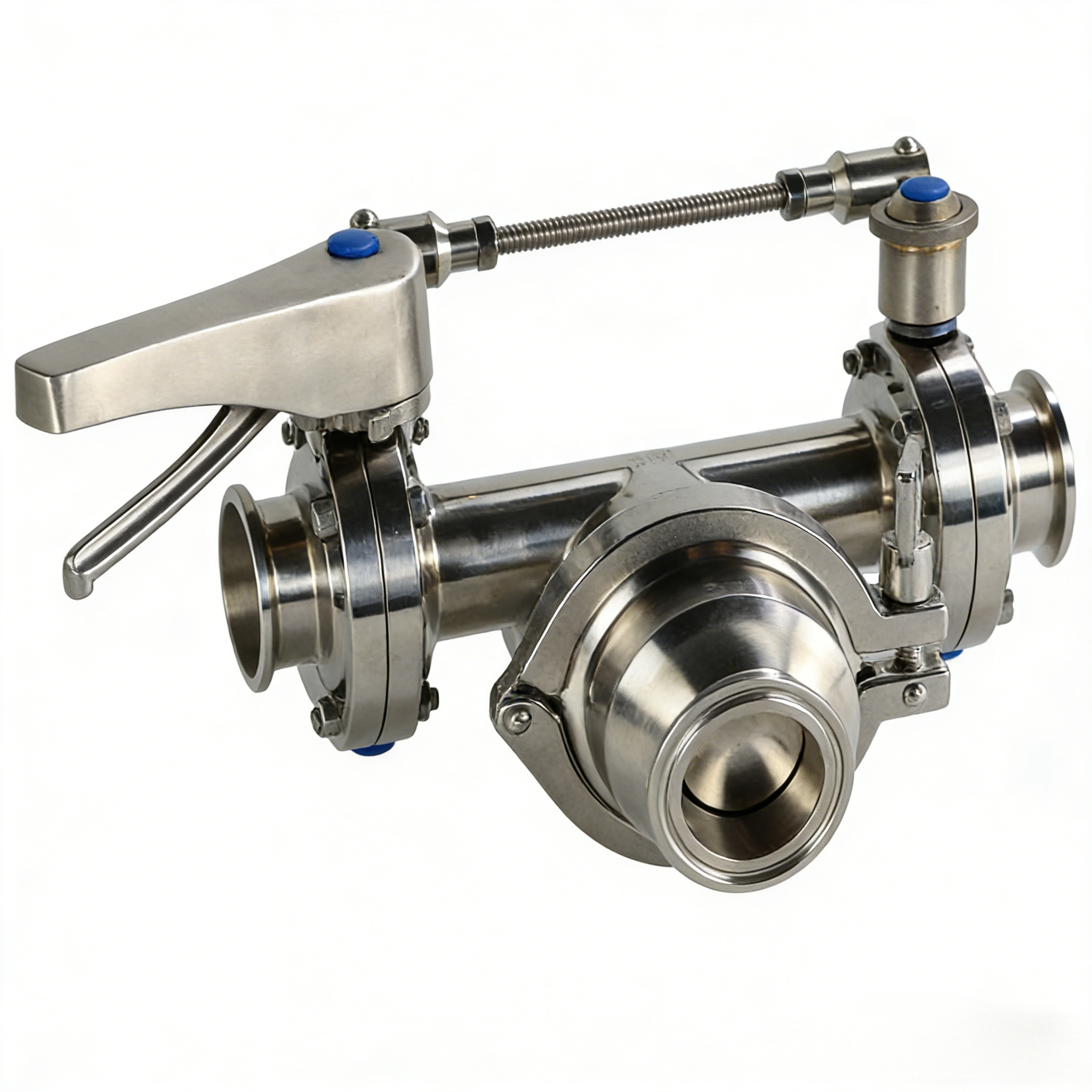 STAINLESS STEEL Sanitary Wafer-Type Concentric Rubber Seat Butterfly Valve