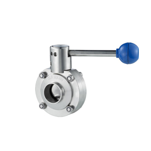 Sanitary Stainless Steel Quick Loading Two-way Butterfly Control Valve