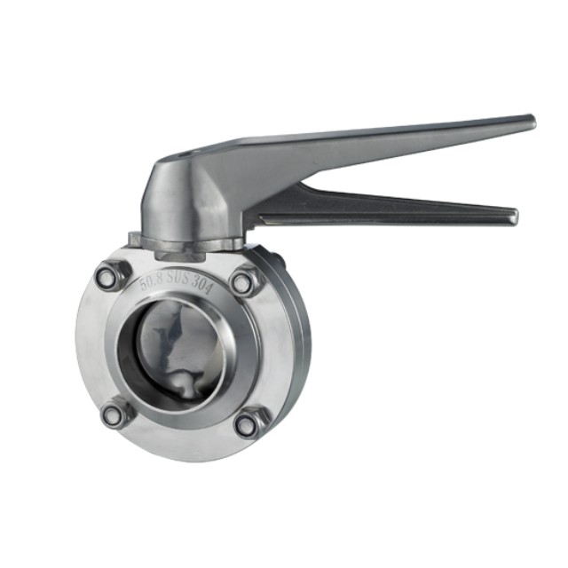 Top Quality Sanitary Stainless Steel Manual Butterfly Control Valve