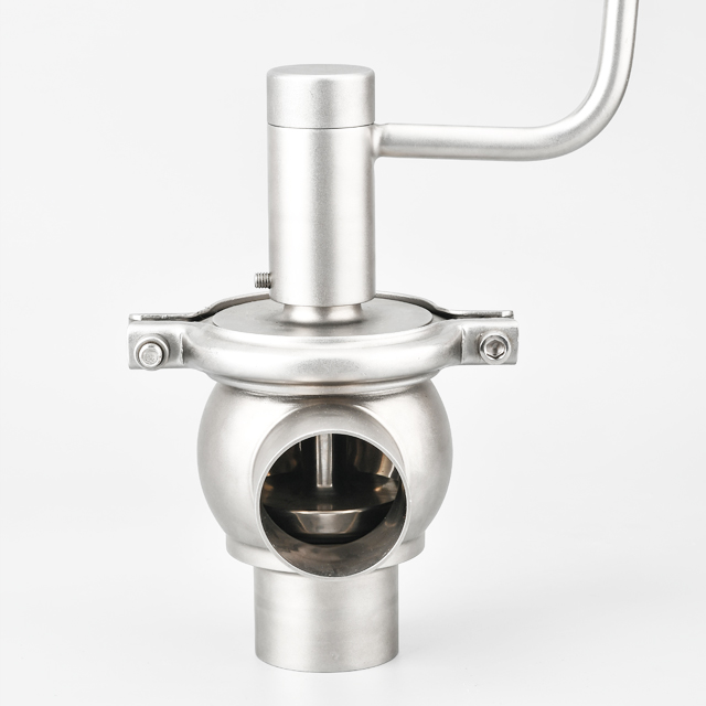 Stainless Steel Customizable Manual Aseptic Flow Diversion Valve