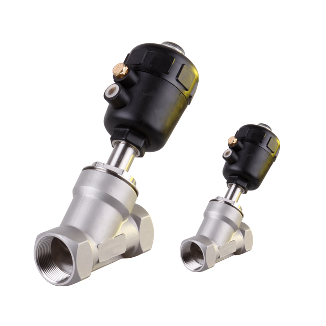 Stainless Steel Sanitary Steam Pneumaitc Angle Seat Valve 