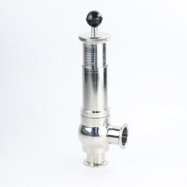 Stainless Steel Sanitary Resistant Union Safety Valve with Pressure Gauges