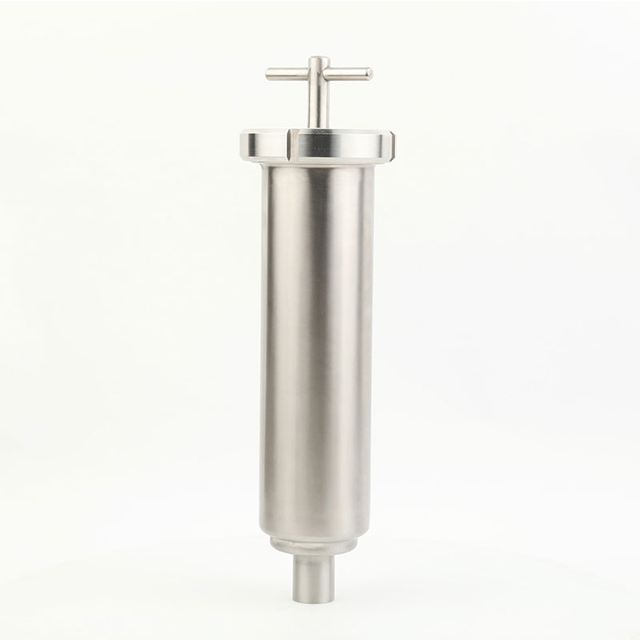 Stainless Steel Sanitary Angle-Type Strainer for Tank Equipment 